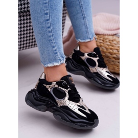 Pantofi sport pentru femei Big Star de Daniel Lopez negru și auriu FF274A524 galben 1