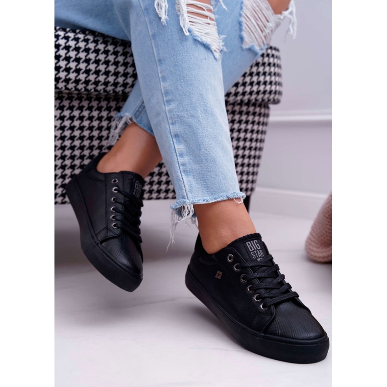 Pantofi pentru femei Big Star negru BB274032 2