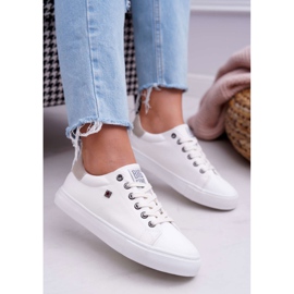 Adidași pentru femei Big Star White BB274033 alb 1