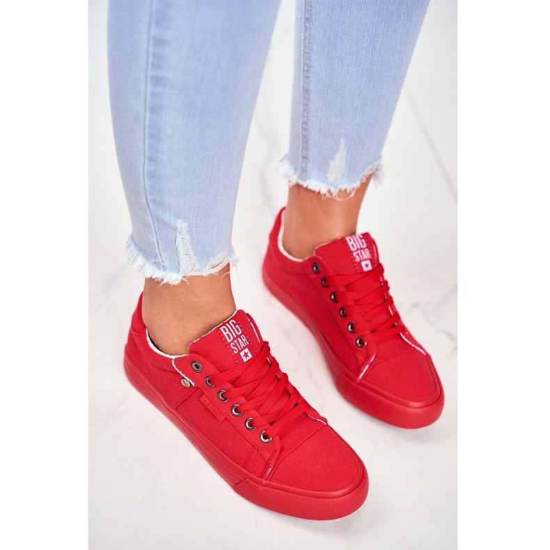 Adidași pentru femei Big Star Red AA274514 roșu 1
