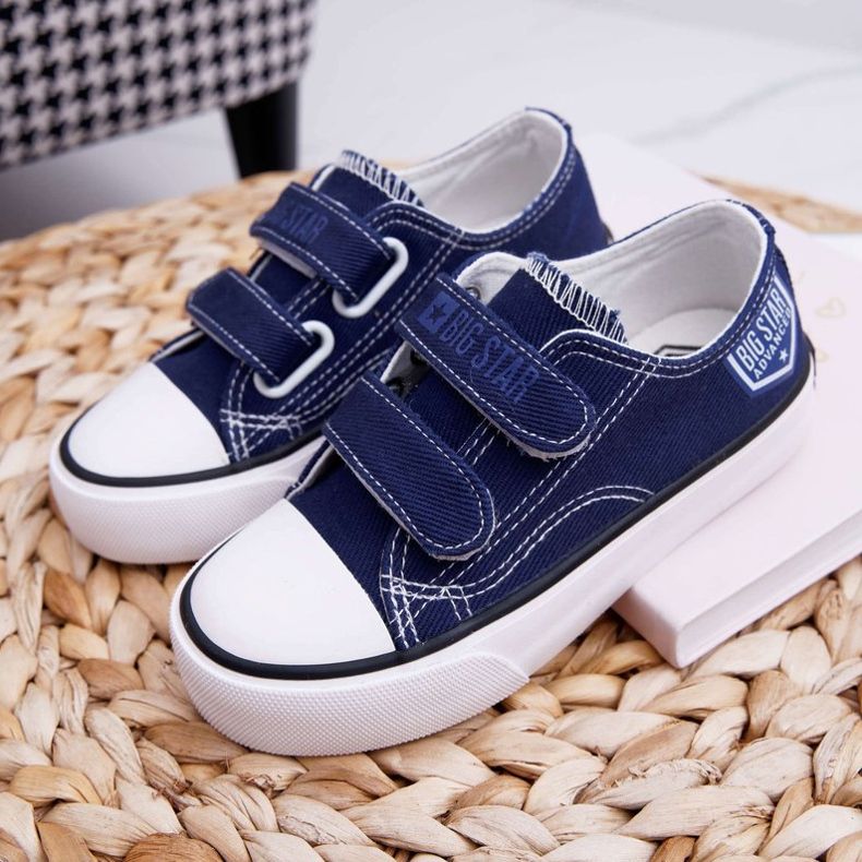 Adidași pentru copii Big Star With Velcro Blue Navy FF374064 albastru marin 1