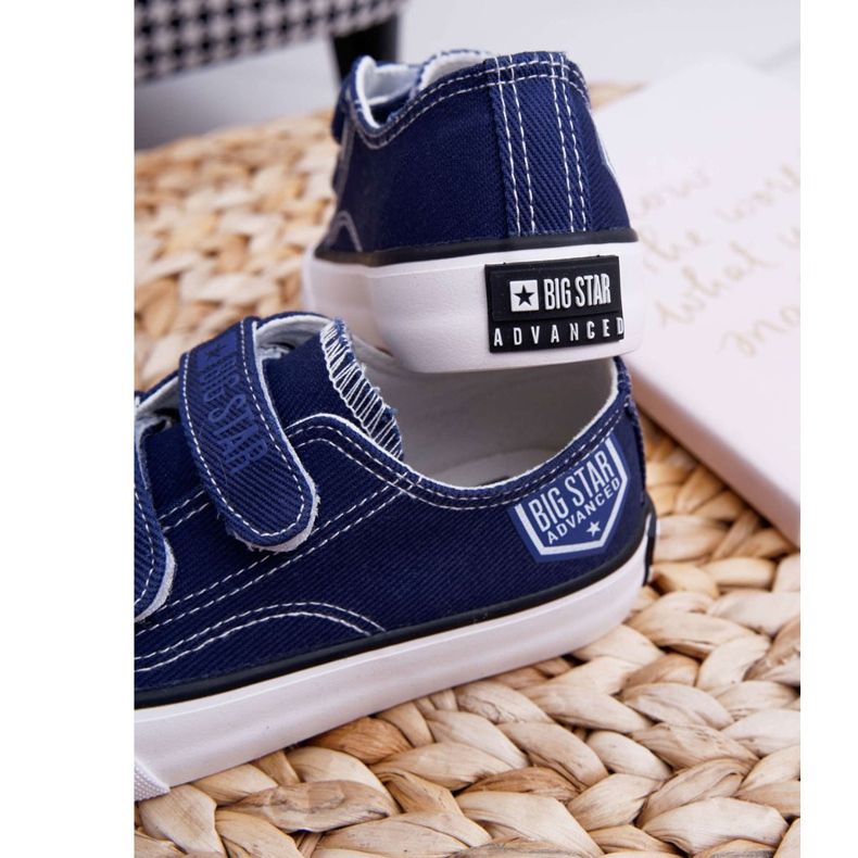Adidași pentru copii Big Star With Velcro Blue Navy FF374064 albastru marin 2