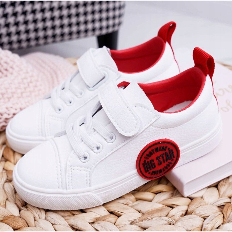 Adidași pentru copii Big Star cu velcro alb FF374088 ['alb'] 1