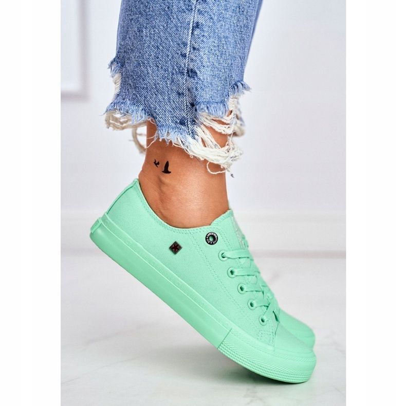 Adidași pentru femei Big Star Green AA274030 verde 2