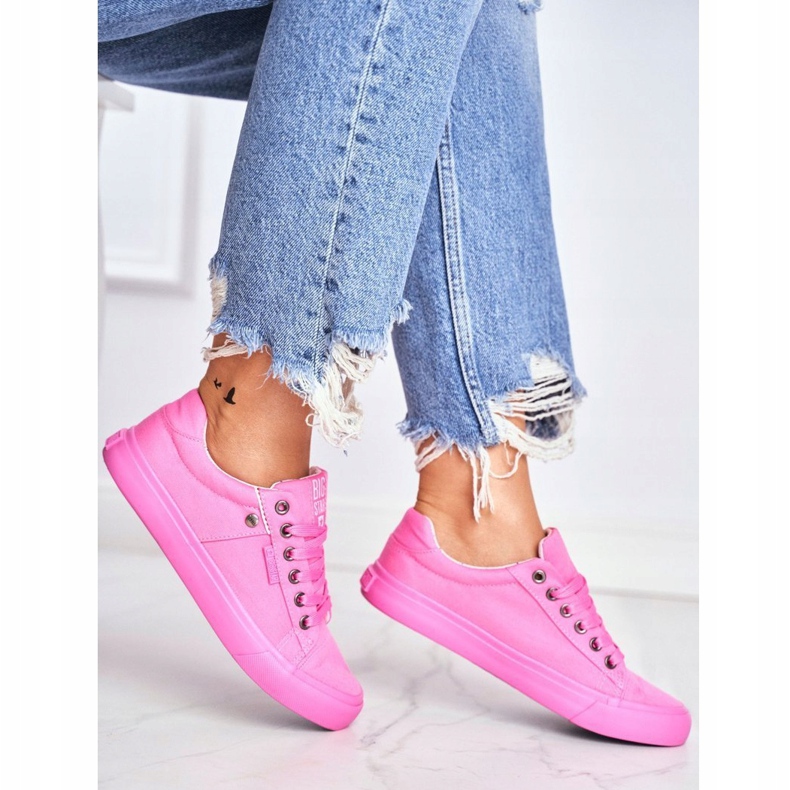 Adidași pentru femei Big Star Pink AA274509 roz 1
