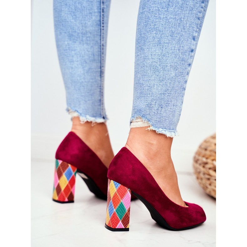 Pompe de damă Sergio Leone Suede Fuchsia PB135 Be Mine! roz 1