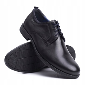 Pantofi bărbați pentru bărbați Casual Piele Nikopol Negru 1726 2