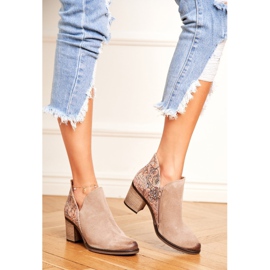 Cizme de damă pe toc Maciejka Spring Leather Beige 04492-04 bej 1