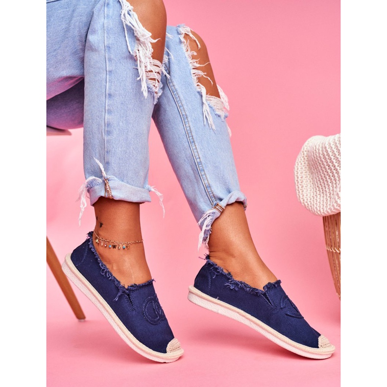 SEA Espadrile pentru femei Flaure bleumarin albastru marin 2