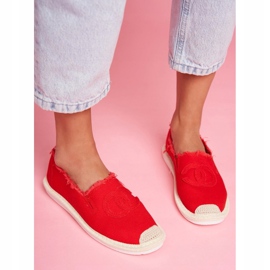 PS1 Espadrile pentru femei Red Flaure roșu 2