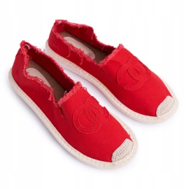 PS1 Espadrile pentru femei Red Flaure roșu 6