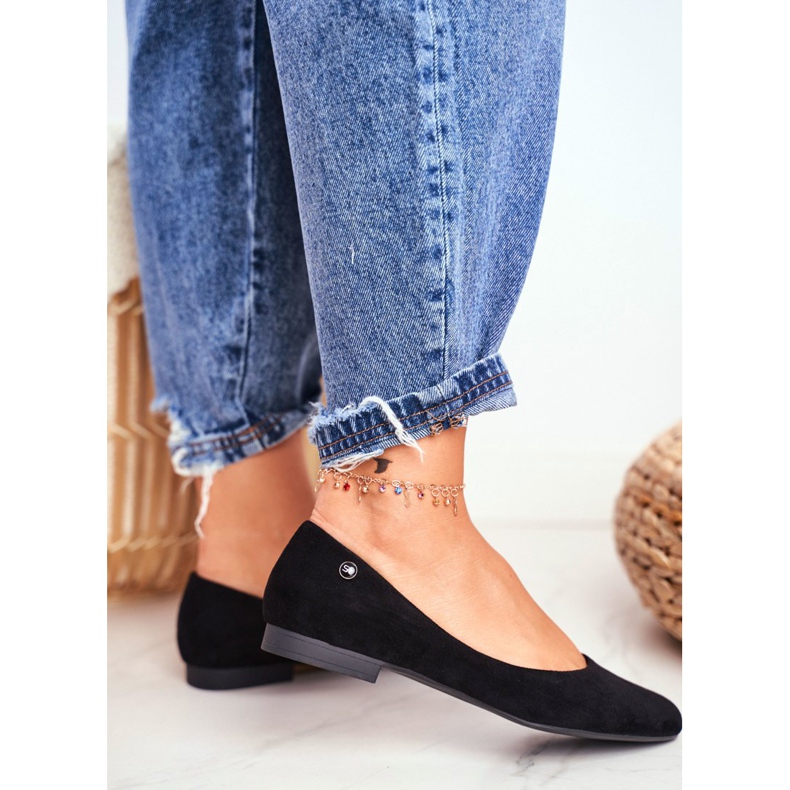 Balerini din piele de damă Sergio Leone BL611 Nemsis negru 2