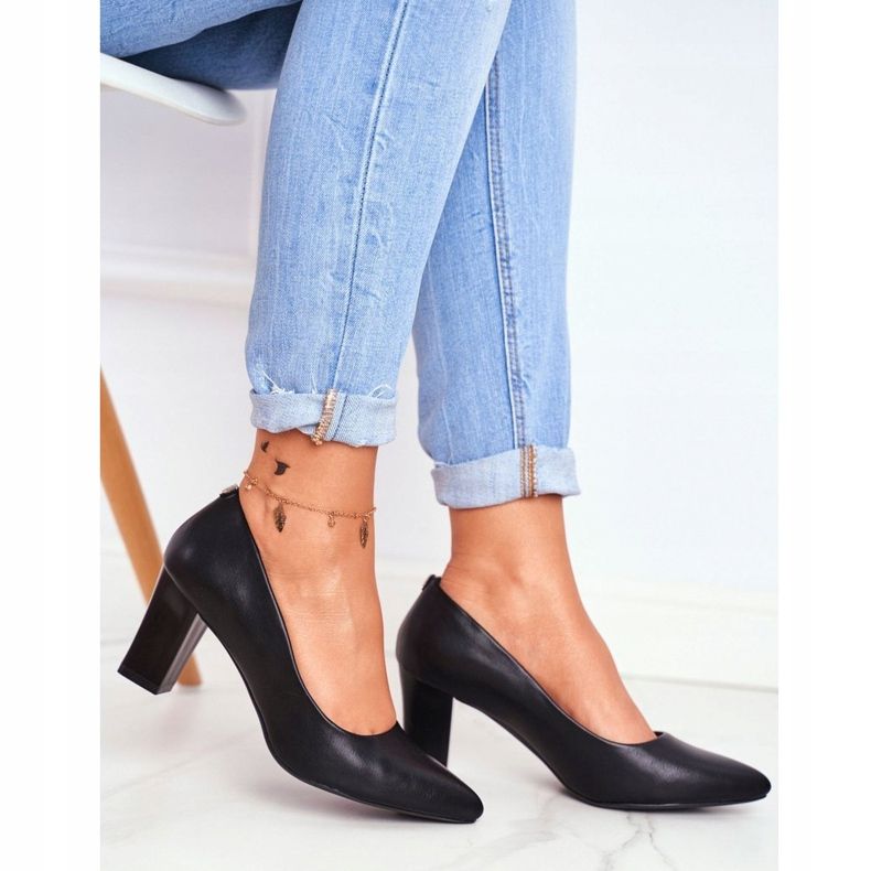 Pompe de damă Sergio Leone PB403 Black Herline negru 1