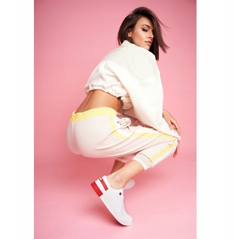 Adidași pentru femei Big Star White FF274174 alb 2