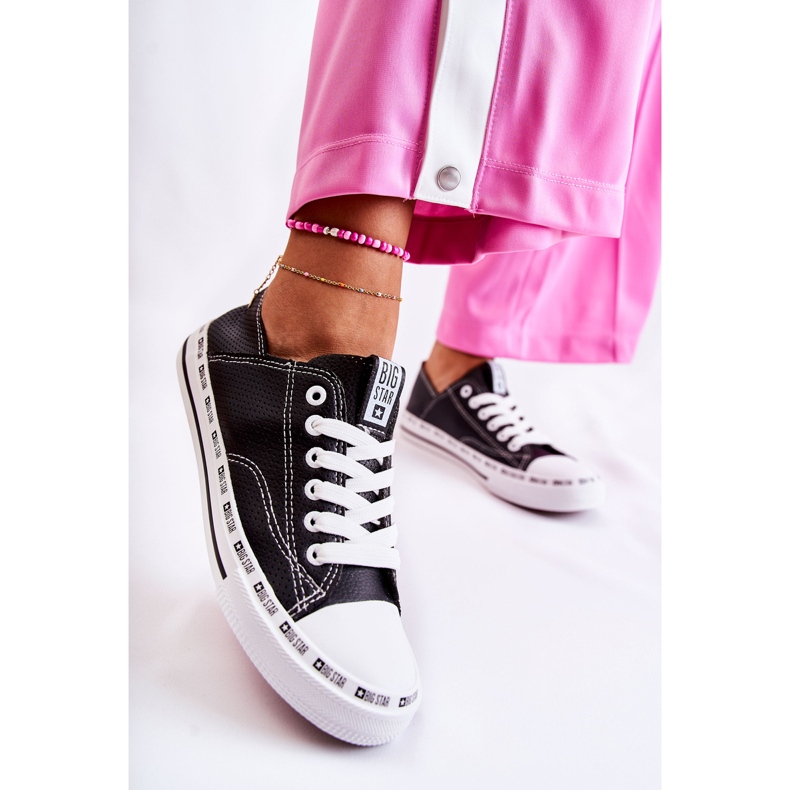 Adidași pentru femei Big Star Openwork Negru FF274023 2