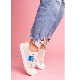 Adidași pentru femei Big Star Openwork Roz FF274033 1