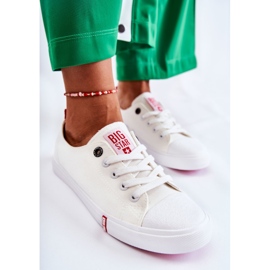 Adidași pentru femei Big Star White FF274087 alb 2