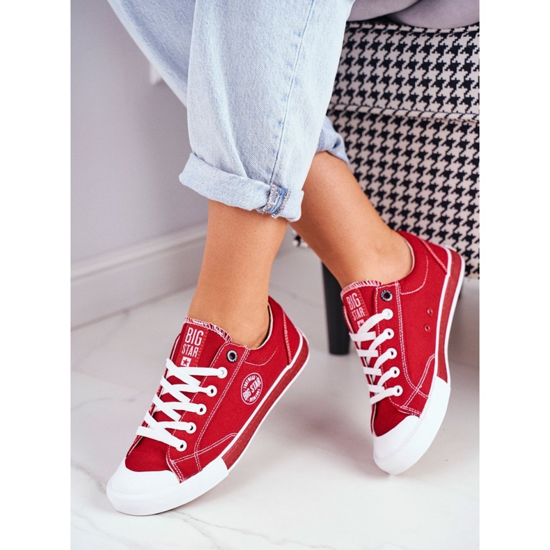 Adidași pentru femei Big Star Red FF274226 roșu 1
