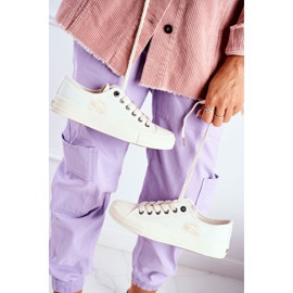 Adidași pentru femei Big Star White FF274124 ecru 1