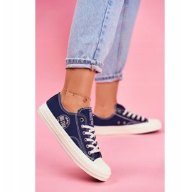 Adidași pentru femei Big Star Navy Blue FF274125 albastru marin 2