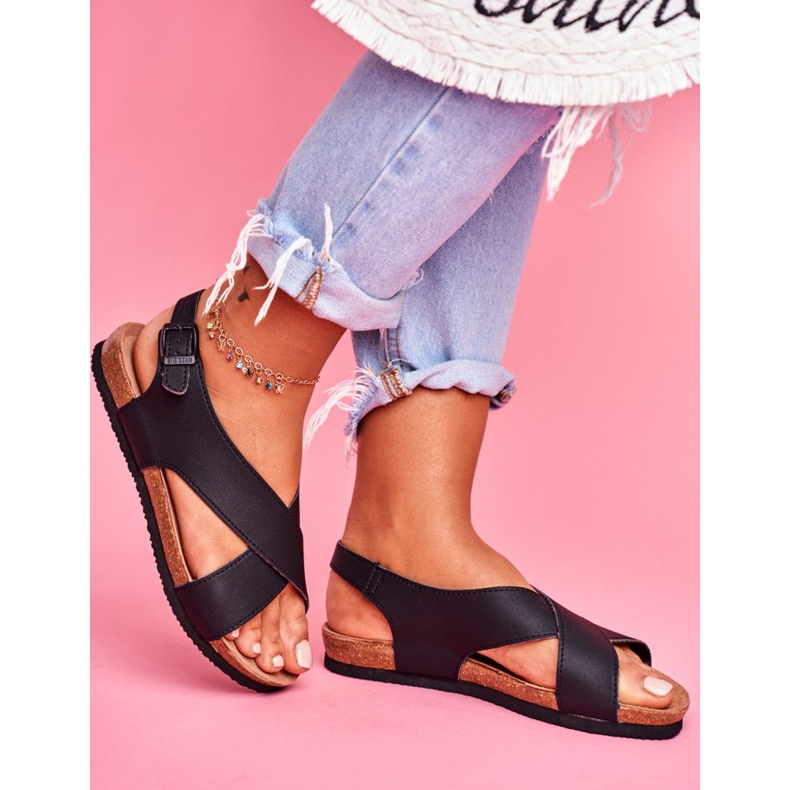 Sandale dama Big Star Black FF274621 negru 2