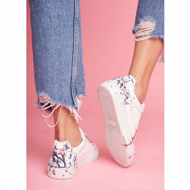 Adidași pentru femei Piele albă GOE FF2N3027 2