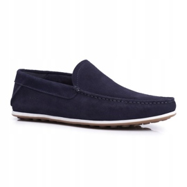 Mocasini pentru bărbați GOE Blue Navy Nubuck FF1N3059 albastru marin 1 Mocasini pentru bărbați GOE Blue Navy Nubuck FF1N3059 albastru marin 1