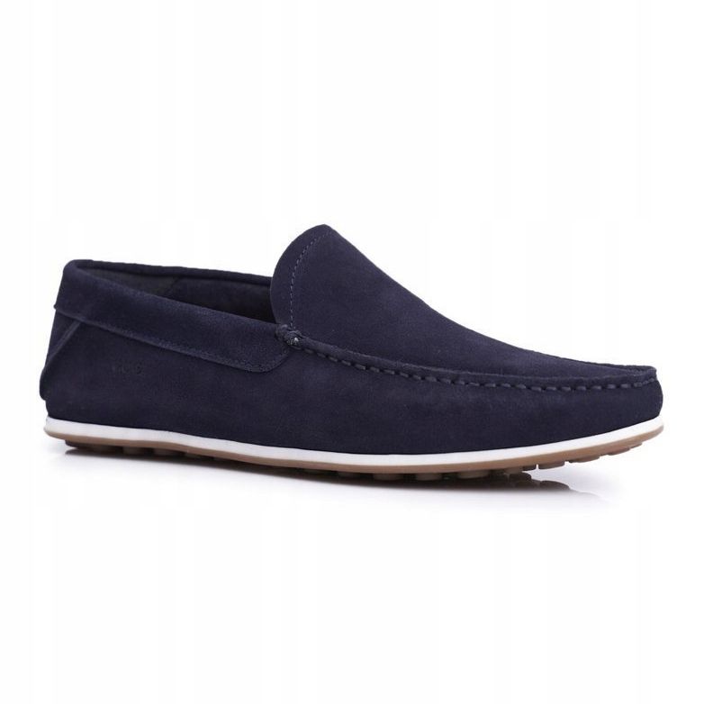 Mocasini pentru bărbați GOE Blue Navy Nubuck FF1N3059 albastru marin 1 Mocasini pentru bărbați GOE Blue Navy Nubuck FF1N3059 albastru marin 1
