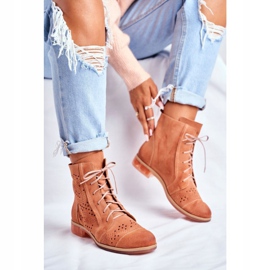 Cizme de damă Piele Maciejka Peach 04468-18 portocale 1