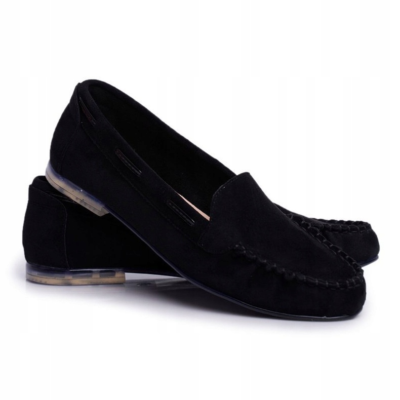 Mocasini de damă Sergio Leone Suede Black MK722 negru 1 Mocasini de damă Sergio Leone Suede Black MK722 negru 1