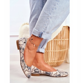 Balerini pentru femei Sergio Leone White Snake BL611 Nemsis alb gri multicolor 1