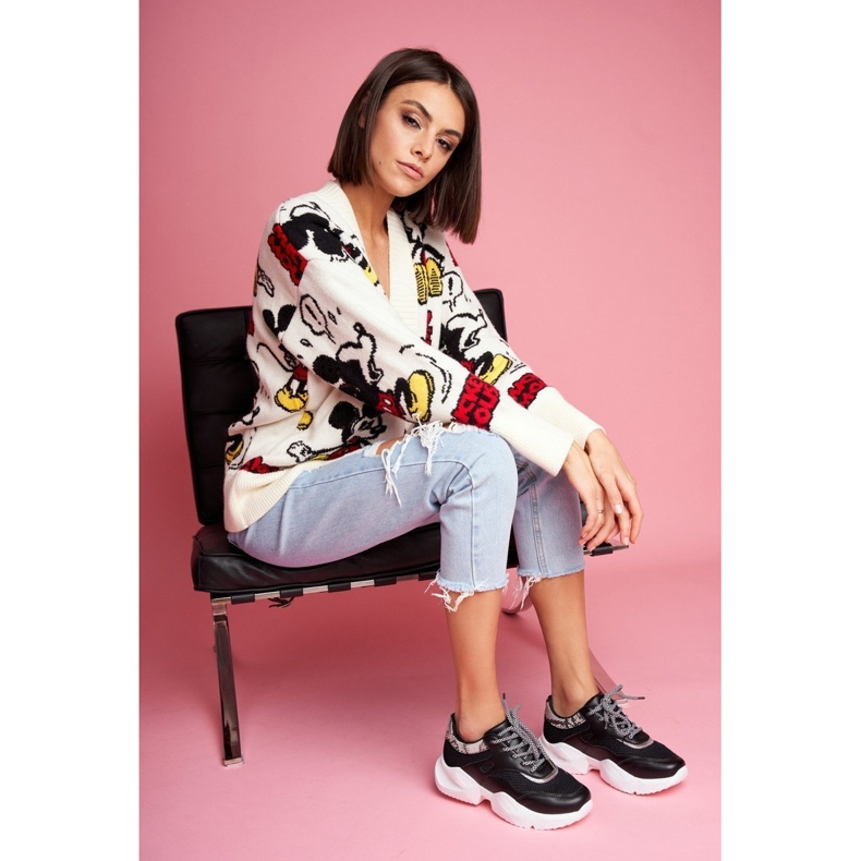 PS1 Încălțăminte sport pentru femei Șarpe negru Giselle 2