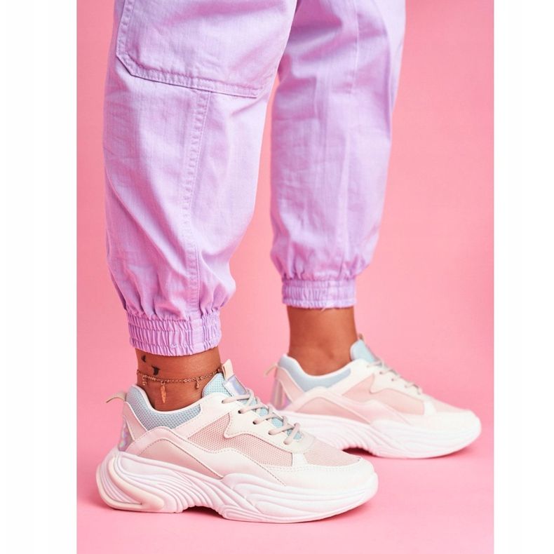 PS1 Încălțăminte sport pentru femei Colorate bej Pinner alb 2