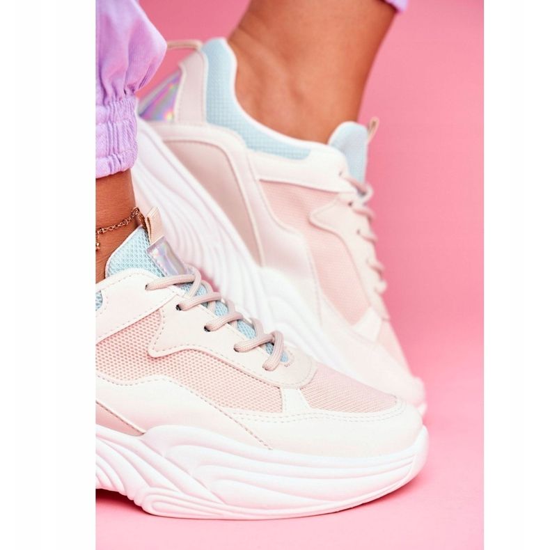 PS1 Încălțăminte sport pentru femei Colorate bej Pinner alb 1