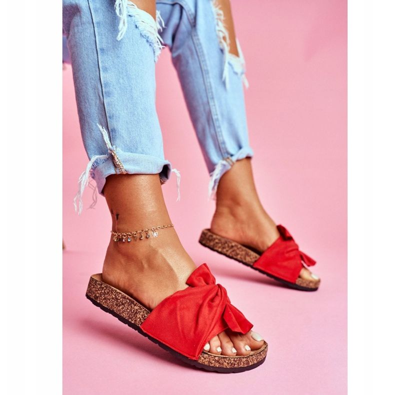 PS1 Papuci de damă pe arcuri de plută Felis roșu roşu 2