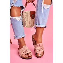 SEA Papuci de damă pe arcuri de plută Felis roz 2