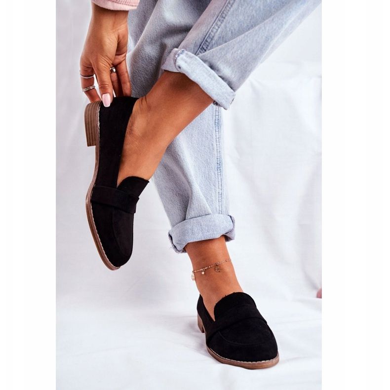 Încălțăminte de piele neagră Cintra pentru femei negru 1