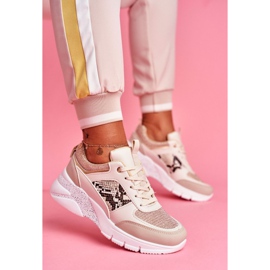 SEA Încălțăminte sport femei Glitter Beige Paloma bej 1