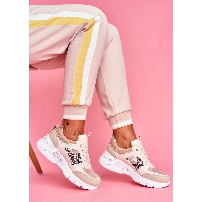 SEA Încălțăminte sport femei Glitter Beige Paloma bej 2