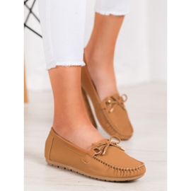 Diamantique Mocasini din piele ecologică maro 1