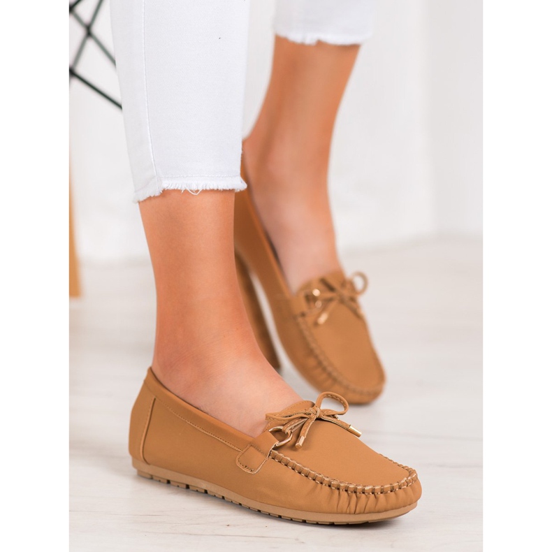 Diamantique Mocasini din piele ecologică maro 1