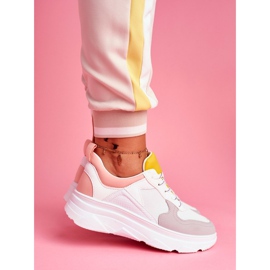 BUGO Încălțăminte sport pentru femei roz și alb Fresno 2