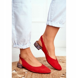 Pompele Slip-on din piele pentru femei Maciejka Miami Red 04482-08 roșu 1