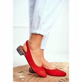 Pompele Slip-on din piele pentru femei Maciejka Miami Red 04482-08 roșu 2