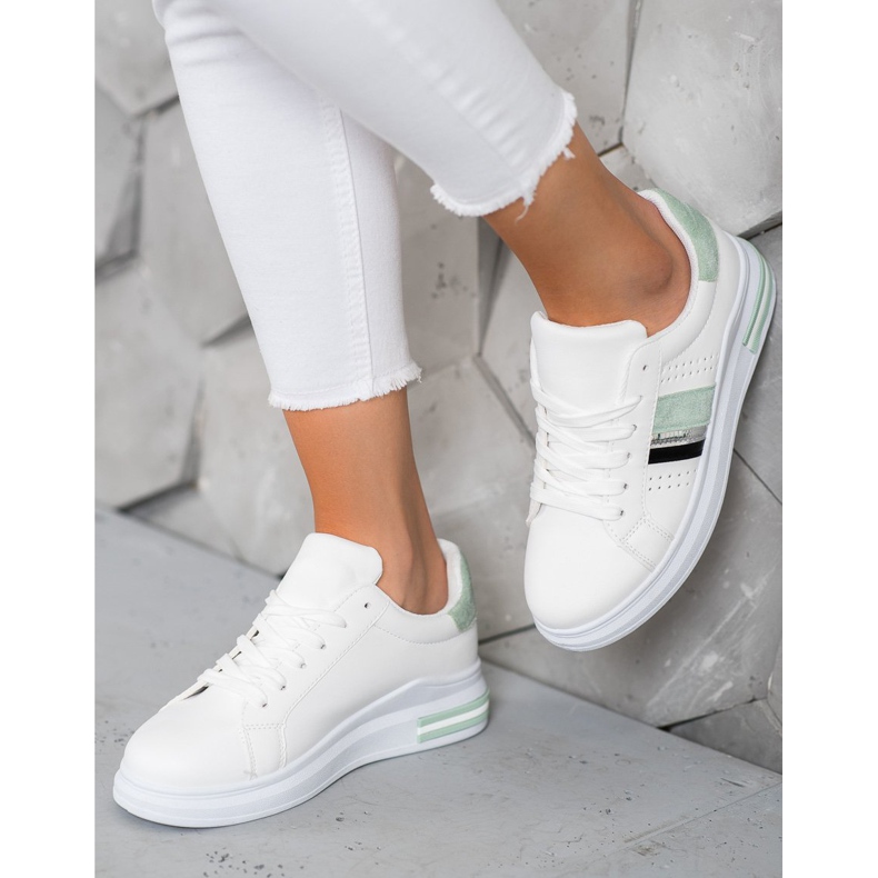 SHELOVET Adidași eleganți alb 1 SHELOVET Adidași eleganți alb 1