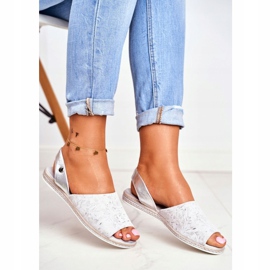 Sandale de damă plate Sergio Leone Silver SK030 gri 1 Sandale de damă plate Sergio Leone Silver SK030 gri 1