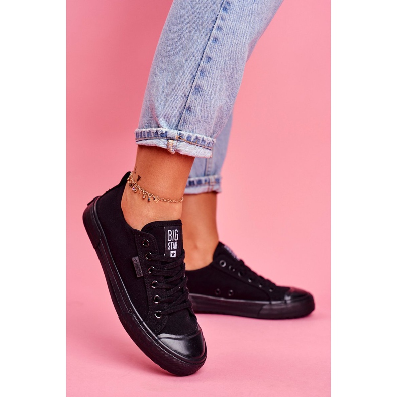 Adidași pentru femei Big Star Black FF274A080 negru 1