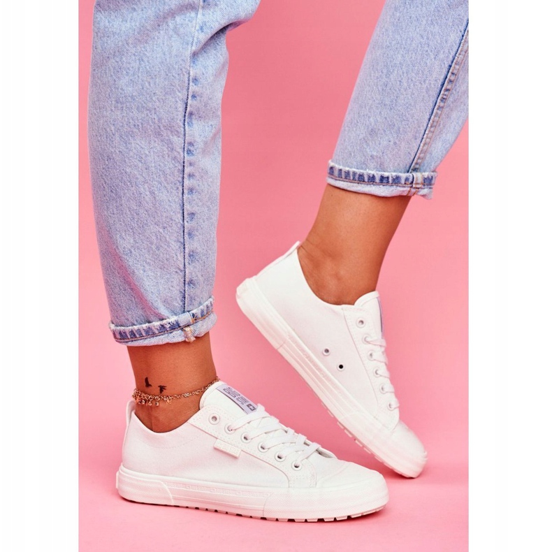 Adidași pentru femei Big Star White FF274A081 alb 1