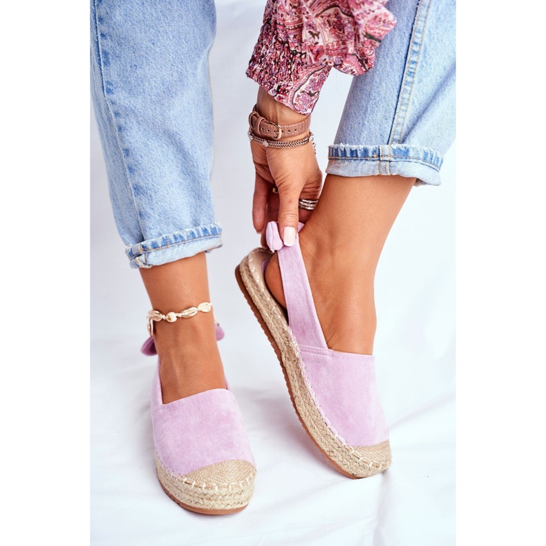 FRJ Espadrile Femei Suede Violet Contour 1