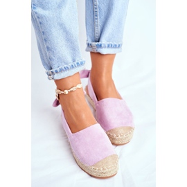 FRJ Espadrile Femei Suede Violet Contour 2